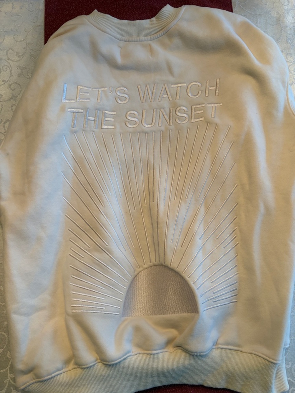 Women's Cream Crewneck Sweatshirt
